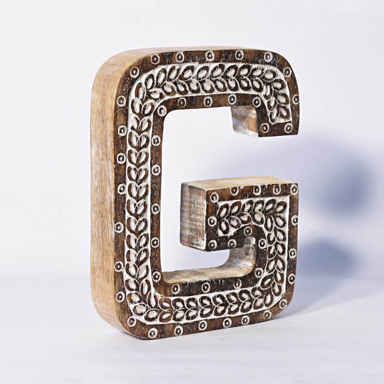 Vintage Eco-Friendly Handmade Alphabet Letter Blocks Antique Wall/Table Decor